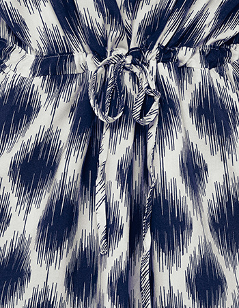 Jurk Bymmjoella Ogee Ikat Med Blue detail