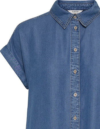 Jurk Bykosmo Mid Blue Denim detail