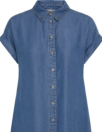 Jurk Bykosmo Mid Blue Denim detail