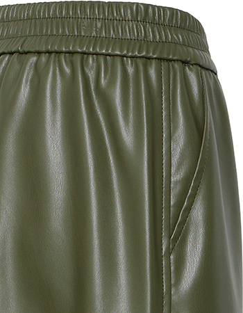 Pantalon Vegan Bydaja Grape Leaf detail