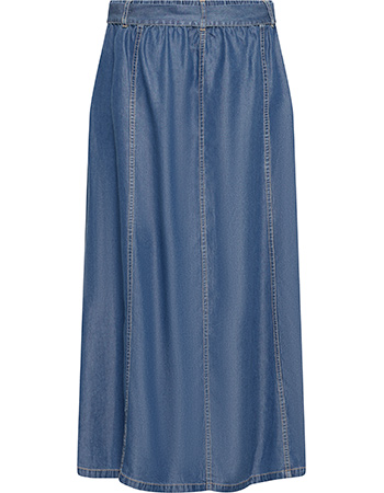 Rok Wide Bykosmo Mid Blue Denim detail