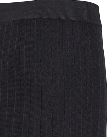 Rok Lang Bymarlin Plisse Zwart detail