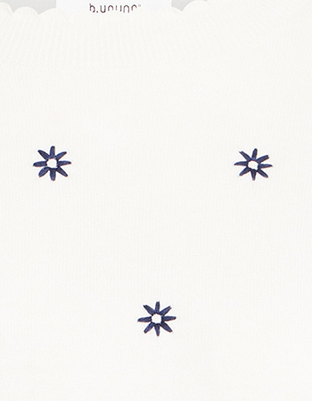 Top Byottoline Flower Marshmallow White detail