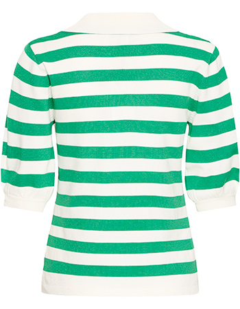Polo Bymmorla Stripe Lepreechaun Green detail