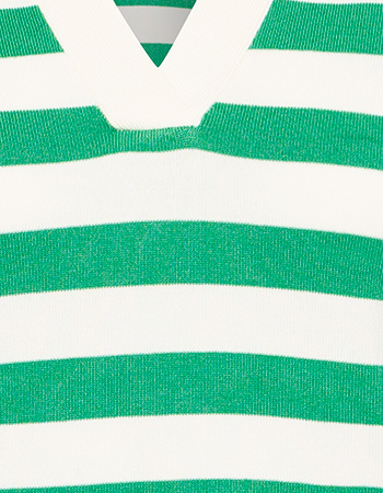 Polo Bymmorla Stripe Lepreechaun Green detail