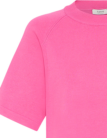 Trui Korte Mouw Bymmorla Phlox Pink detail