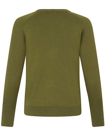 Trui Bymmorla Long Cuff Advocado detail