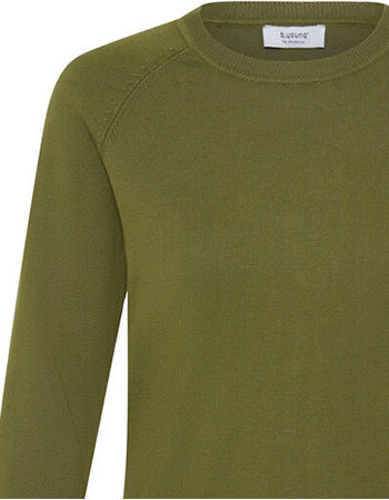 Trui Bymmorla Long Cuff Advocado detail