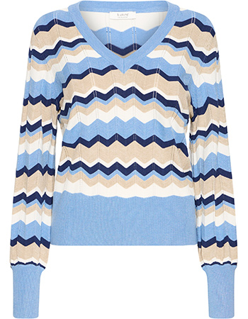 Trui Summer Bymmorla ZigZag Della Robbia Blue