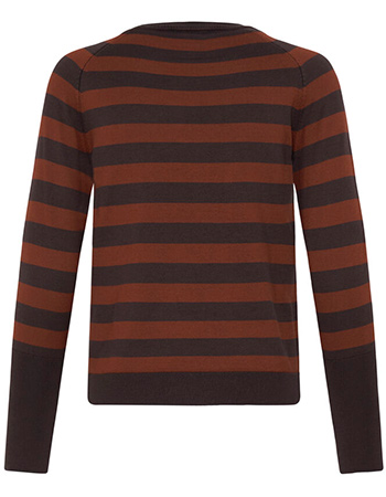 Trui Bymmorla Stripe Long Cuff Brown detail