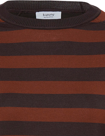 Trui Bymmorla Stripe Long Cuff Brown detail