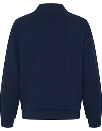 Sweater Bypusti Collar Dark Sapphire detail