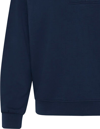 Sweater Bypusti Collar Dark Sapphire detail