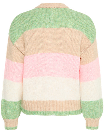 Cardigan Byonero Striped Roseate Spoonbill Mix detail
