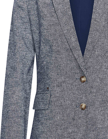 Blazer Short Sara Navy detail