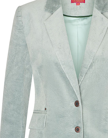 Blazer Sara Rib Short Sage detail