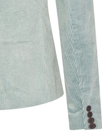 Blazer Sara Rib Short Sage detail