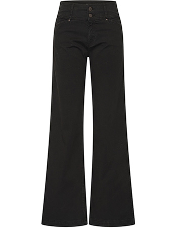 Jeans Organic Lotus Wide Leg Zwart