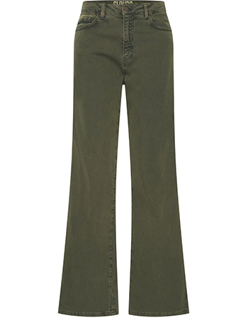 Jeans Organic Luna  Wide Leg Green