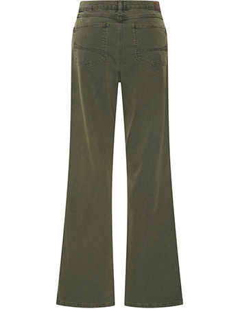 Jeans Organic Luna  Wide Leg Green detail