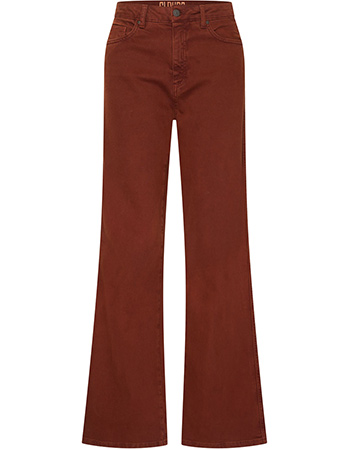 Jeans Organic Luna Wide Leg Mahogany