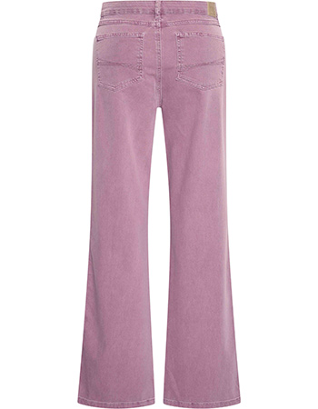 Jeans Luna Wide Leg Berry detail