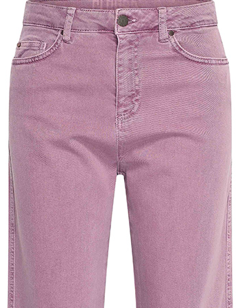 Jeans Luna Wide Leg Berry detail