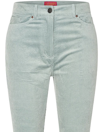 Pantalon Dora Rib Sage detail