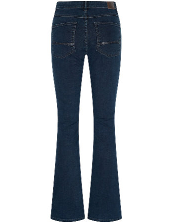 Jeans Organic Dora  Flared Leg Washed Mid Blue detail