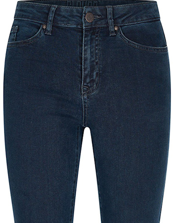 Jeans Organic Dora  Flared Leg Washed Mid Blue detail