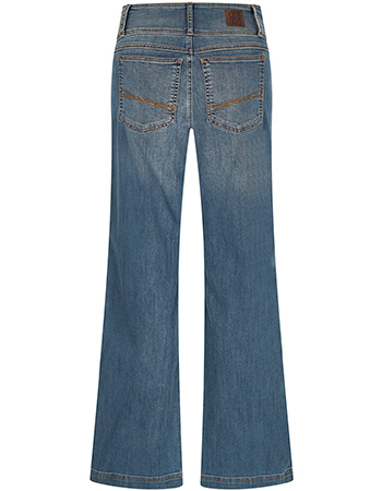 Jeans Lotus Wide Leg Washed Light Blue detail