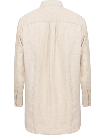 Blouse Linnen Kosta Ecru detail