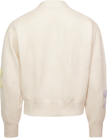Cardigan Kanan Flower Vanillia White detail