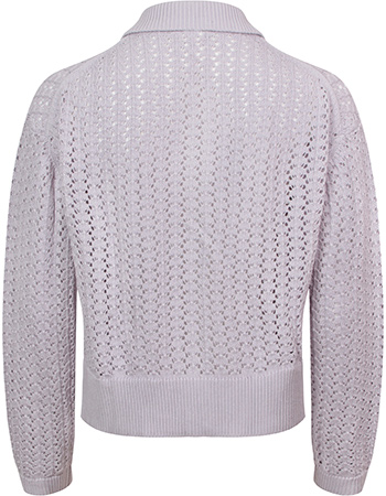 Cardigan Knitted Rosendal Crochet Thistle detail