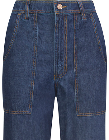 Jeans Workwear Vara Denim Dark Blue detail
