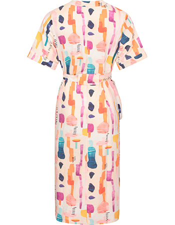 Jurk Kallvik Summer Abstract Multi Color detail