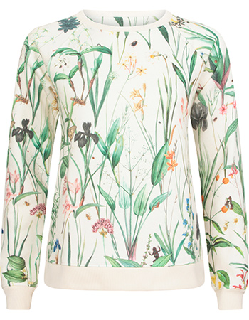 Sweater Ystad Flower Field Off White