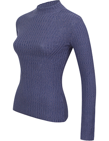 Trui Fide Rib Purple detail