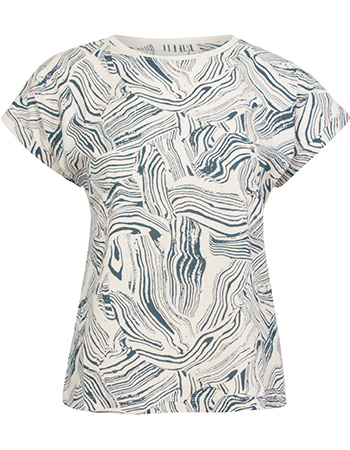 T&#8209;shirt Visby Clay Swirl Light Oat White