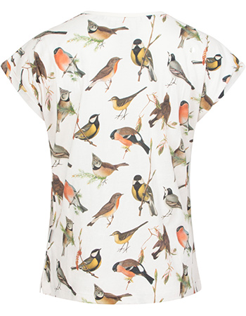 T‑shirt Visby Birds Off White detail