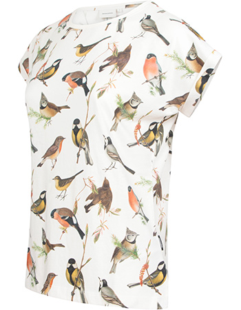 T‑shirt Visby Birds Off White detail