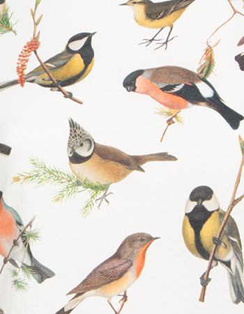T‑shirt Visby Birds Off White detail