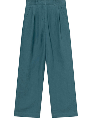 Linnen Pantalon Vickleby Mediterranea Green