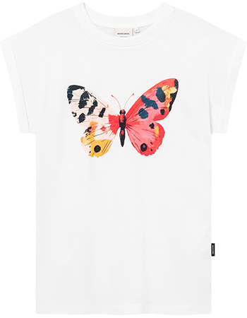 T‑shirt Visby Painted Butterfly White