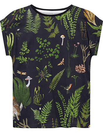 T‑shirt Visby Secret Garden Black