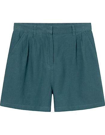 Linnen Short Vickleby Mediterenae Green