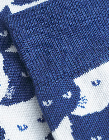Sokken Sigtuna Pepita Cats Sodalite Blue detail
