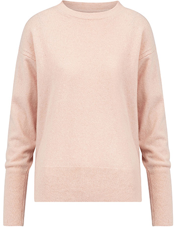 Trui Claudia Merino Wol Crew Melon Pink