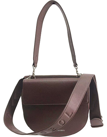 Vegan Tas Duo Circle Cognac