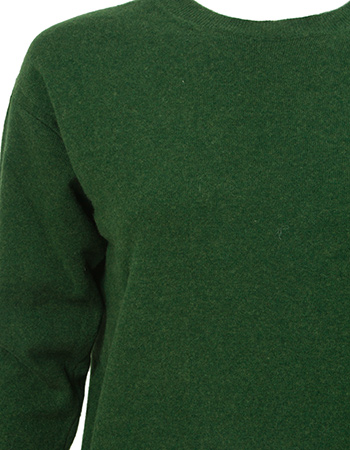 Trui Claudia Merino Wol Green detail